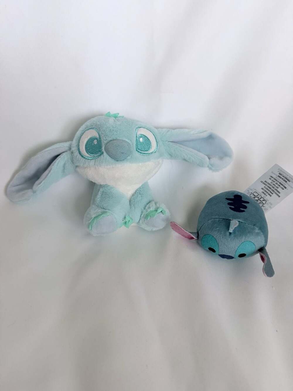 Disney Store Stitch Plush Toy and Tsum Tsum Keychain Set